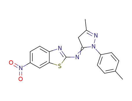 1-(4'-methylphenyl)-3-methyl-5-(2''-imino-6''-nitrobenzothiazole)pyrazole