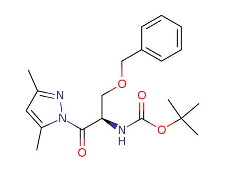 (1R)-[1-[(3,5-dimethylpyrazol-1-yl)-carbonyl]-2-benzyloxyethyl]carbamic acid tert-butyl ester
