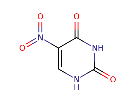 Molecular Structure of 611-08-5 (5-Nitrouracil)