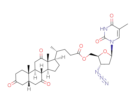 5β-cholanic acid-3,7,12-trione 3'-azido-3'-deoxythymidin-5'-yl ester