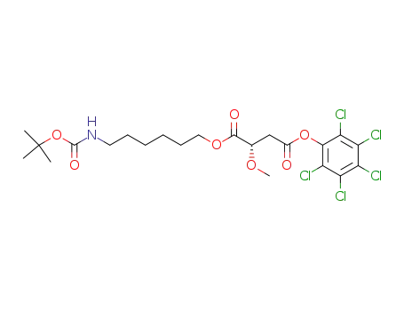 pentachlorophenyl N-tert-butoxycarbonyl-3-methoxy-4-oxo-5-oxy-11-aminoundecanoate