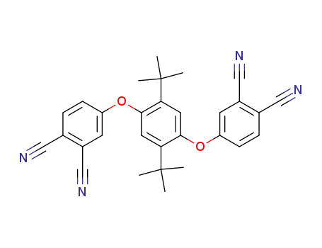 1,4-bis-(3,4-dicyanophenoxy)-2,5-di-tert-butyl benzene
