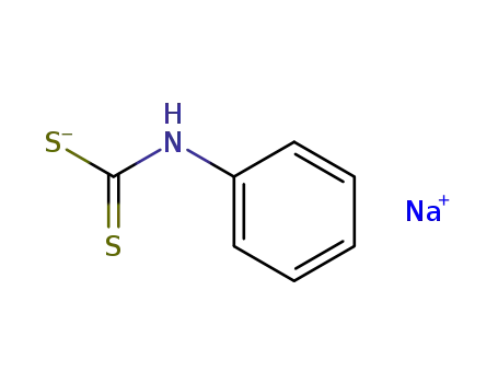 Molecular Structure of 18418-42-3 (Carbamodithioic acid, phenyl-, monosodium salt)