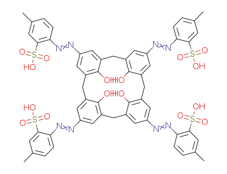 5,11,17,23-tetrakis[(p-methyl-o-sulfophenyl)azo]-25,26,27,28-tetrahydroxycalix[4]arene