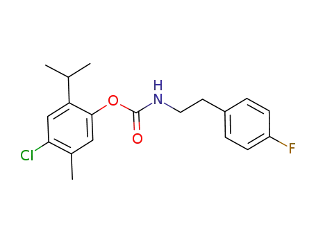 4-chloro-2-isopropyl-5-methylphenyl 4-fluorophenethylcarbamate