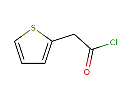 39098-97-0,2-Thiopheneacetyl chloride,2-Thienylacetyl chloride;2-thiophen-2-ylacetyl chloride;Thiophene-2-acetyl chloride;2-Thiopheneacetyl chloride (TAC);2-Thiopheneacetylchloride;2-Thiophene acetyl chloride;