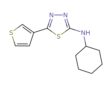 cyclohexyl-(5-thiophen-3-yl-[1,3,4]thiadiazol-2-yl)-amine