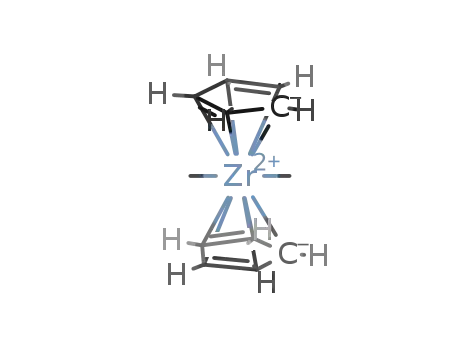 Molecular Structure of 12636-72-5 (Bis(cyclopentadienyl)dimethylzirconium)