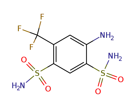 4-amino-6-(trifluoromethyl)-1,3-benzenedisulfonamide