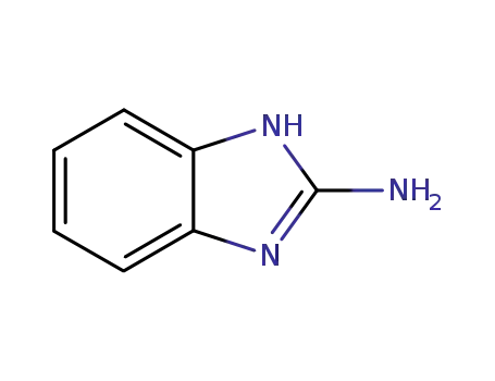 Molecular Structure of 934-32-7 (2-Aminobenzimidazole)