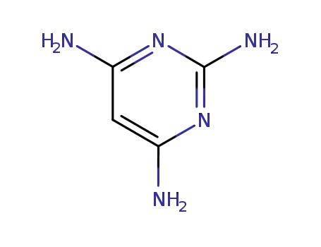 Molecular Structure of 1004-38-2 (2,4,6-Triaminopyrimidine)
