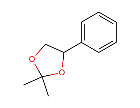 Molecular Structure of 52129-03-0 (2,2-DIMETHYL-4-PHENYL-1,3-DIOXOLANE)