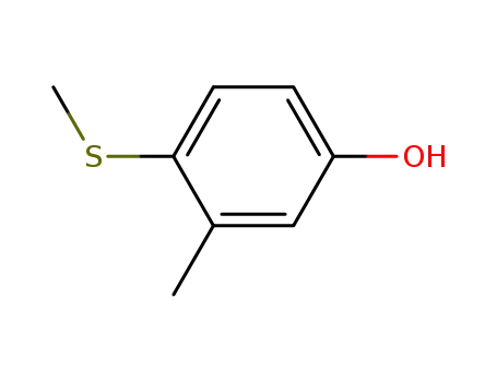 Molecular Structure of 3120-74-9 (3-Methyl-4-(methylthio)phenol)