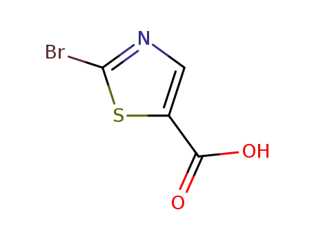Molecular Structure of 54045-76-0 (2-Bromo-5-thiazolecarboxylic acid)