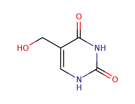 Molecular Structure of 4433-40-3 (5-Hydroxymethyluracil)