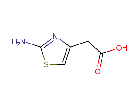 Molecular Structure of 29676-71-9 (2-Aminothiazol-4-acetic acid)
