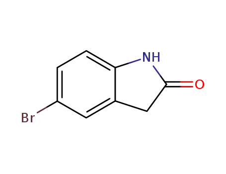 Molecular Structure of 20870-78-4 (5-Bromo-2-oxindole)