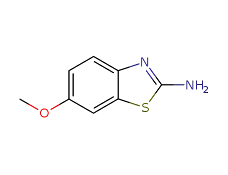 Molecular Structure of 1747-60-0 (2-Amino-6-methoxybenzothiazole)