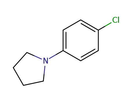 Molecular Structure of 4280-30-2 (1-(4-CHLORO-PHENYL)-PYRROLIDINE)