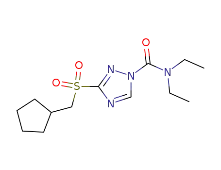 3-(cyclopentylmethylsulfonyl)-N,N-diethyl-1,2,4-triazole-1-carboxamide