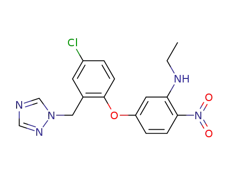 5-[4-chloro-2-(1H-1,2,4-triazol-1-ylmethyl)phenoxy]-N-ethyl-2-nitroaniline