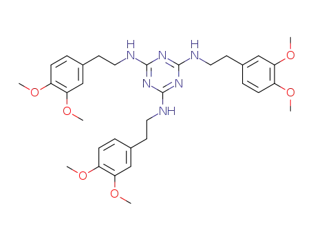 2,4,6-Tris-(2-[3,4-dimethoxyphenyl]ethylamino)-1,3,5-triazine