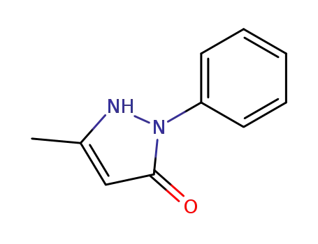 Molecular Structure of 19735-89-8 (1,2-Dihydro-5-methyl-2-phenyl-3H-pyrazol-3-one)