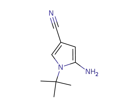 Molecular Structure of 269726-49-0 (5-Amino-1-(tert-butyl)-1H-pyrrole-3-carbonitrile)