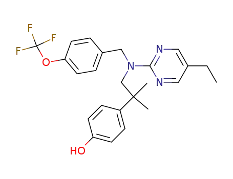 4-{2-[(5-ethyl-2-pyrimidinyl)({4-[(trifluoromethyl)oxy]phenyl}methyl)amino]-1,1-dimethylethyl}phenol