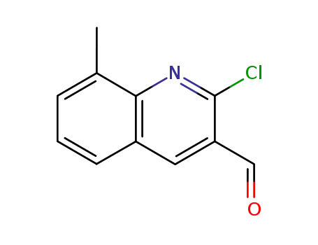 Molecular Structure of 73568-26-0 (2-CHLORO-8-METHYL-3-QUINOLINE CARBOXALDEHYDE)