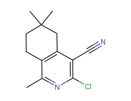 3-chloro-1,6,6-trimethyl-5,6,7,8-tetrahydroisoquinoline-4-carbonitrile