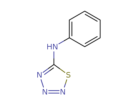 13078-30-3,5-ANILINO-1,2,3,4-THIATRIAZOLE,1,2,3,4-Thiatriazole,5-anilino- (6CI,7CI,8CI); 5-(Phenylamino)-1,2,3,4-thiatriazole;5-(Phenylamino)thiatriazole; 5-Anilino-1,2,3,4-thiatriazole; NSC 44915