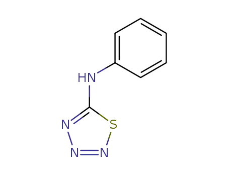 Molecular Structure of 13078-30-3 (5-ANILINO-1,2,3,4-THIATRIAZOLE)