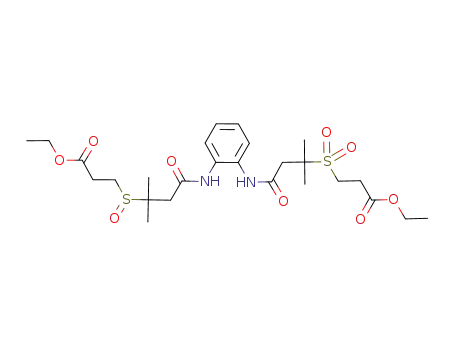ethyl 3-[(3-{[2-({3-[(3-ethoxy-3-oxopropyl)sulfinyl]-3-methylbutanoyl}amino)phenyl]amino}-1,1-dimethyl-3-oxopropyl)sulfonyl]propanoate