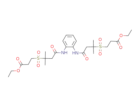 diethyl 3,3'-{1,2-phenylenebis[imino(2-methyl-4-oxobutane-4,2-diyl)sulfonyl]}dipropanoate