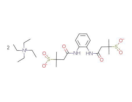 bis(N,N,N-triethylethanaminium) 4,4'-[1,2-phenylenedi(imino)]bis(2-methyl-4-oxobutane-2-sulfinate)