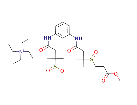 N,N,N-triethylethanaminium 4-{[2-({3-[(3-ethoxy-3-oxopropyl)sulfinyl]-3-methylbutanoyl}amino)phenyl]amino}-2-methyl-4-oxobutane-2-sulfinate