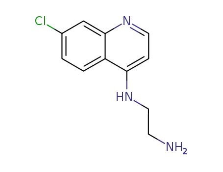 Molecular Structure of 5407-57-8 (4-(2-AMINOETHYL)AMINO-7-CHLOROQUINOLINE)
