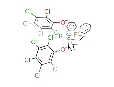 [Ru(κ2-O,Cl-pentachlorophenolate)2(κ2-Ph2PCH2CH2PiPr2)]