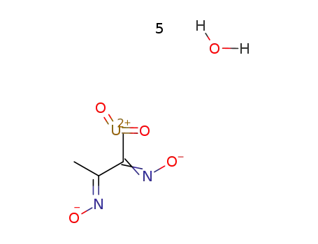 uranyl diaquadimethylglyoximate trihydrate