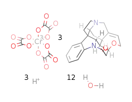 strychninium trioxalatochromate(III) *12H2O