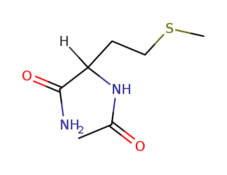 Molecular Structure of 60325-30-6 (N-ACETYL-DL-MET NH2)