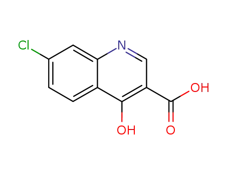 Molecular Structure of 86-47-5 (7-CHLORO-4-HYDROXY QUINOLINE-3-CARBOXYLIC ACID)