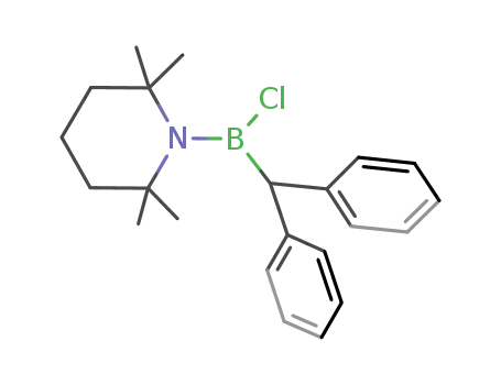 Molecular Structure of 104172-64-7 (Piperidine, 1-[chloro(diphenylmethyl)boryl]-2,2,6,6-tetramethyl-)