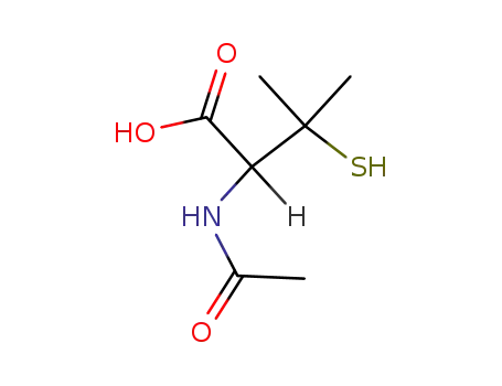 Molecular Structure of 59-53-0 (N-ACETYL-DL-PENICILLAMINE)
