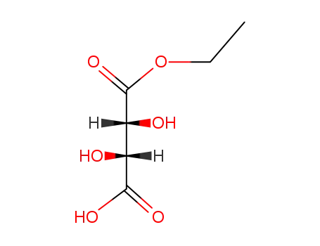 Molecular Structure of 608-89-9 (ethyl hydrogen [R-(R*,R*)]-tartrate)