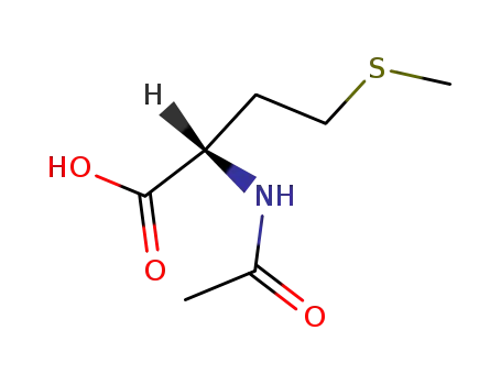 Molecular Structure of 65-82-7 (N-Acetyl-L-methionine)