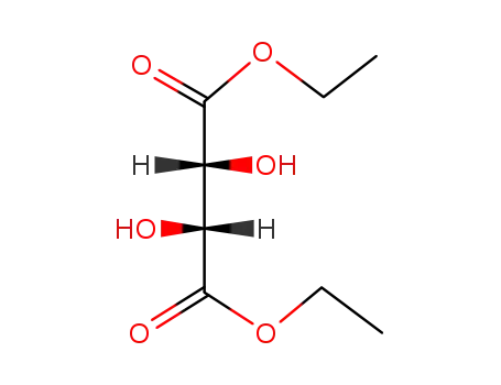 Molecular Structure of 87-91-2 (L(+)-Diethyl L-tartrate)