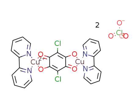 bis(2,2'-bipyridine)(chloranilato)dicopper(II) perchlorate