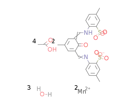 (N,N-(2-hydroxy-5-methyl-1,3-dibenzylidine)-bis-(4-methyl-2-sulphonate aniline))manganese*1.5hydrate*di-acetic acid